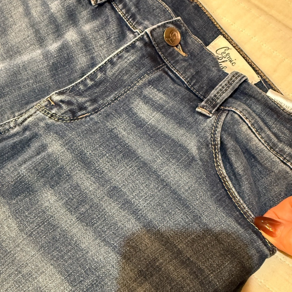 Cosmic Blue Love Flare Jeans Size 29 - Picture 3 of 6